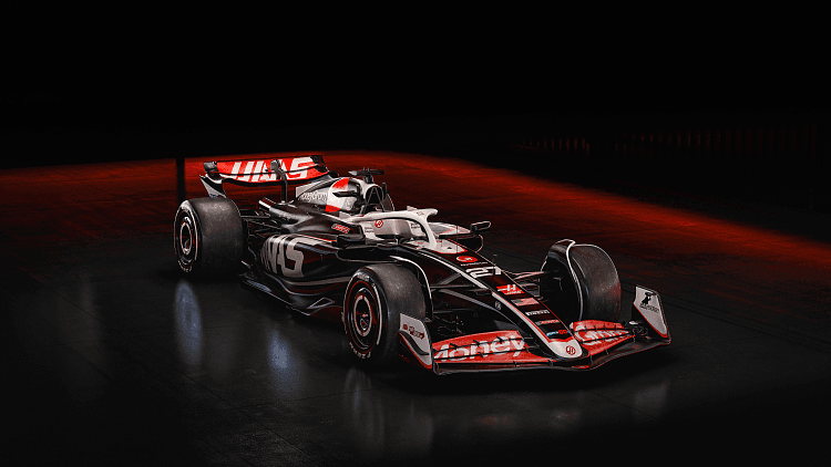 F1 哈斯 VF-24 高清全屏壁纸