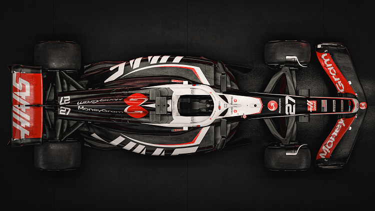 F1 哈斯 VF-24 高清全屏壁纸