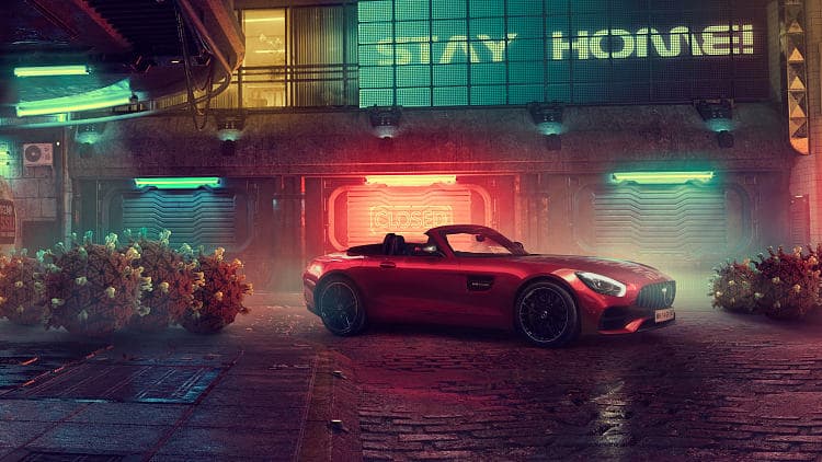 奔驰 AMG GT roadster 高清全屏壁纸