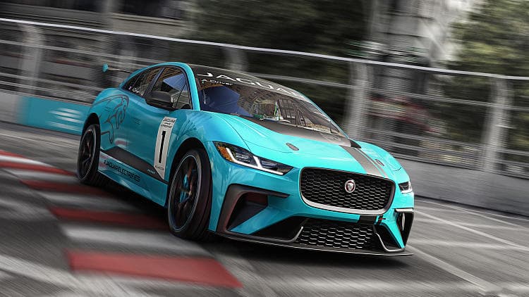 捷豹 I-PACE etrophy racecar 高清全屏壁纸