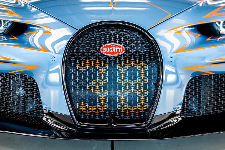 布加迪 Chiron super sport vague de lumiere 高清全屏壁纸