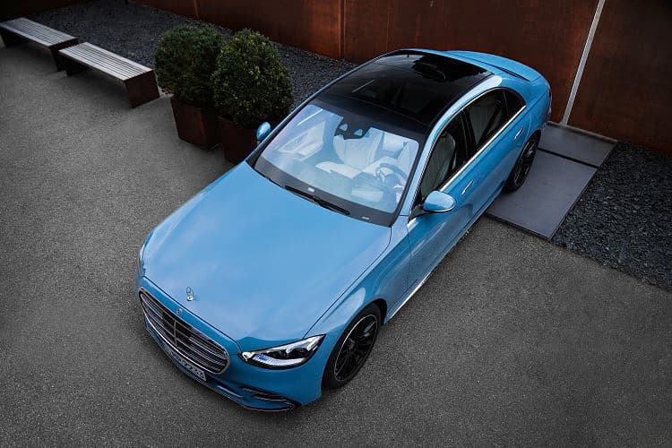 奔驰 S级 580e lang amg line manufaktur 高清全屏壁纸