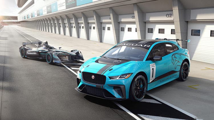 捷豹 I-PACE etrophy racecar 高清全屏壁纸