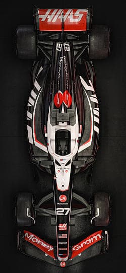 F1 哈斯 VF-24 高清手机竖屏壁纸