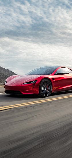 特斯拉 Roadster  高清手机竖屏壁纸