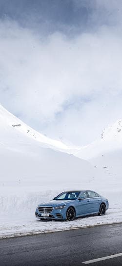 奔驰 S级 450d 4matic lang amg line manufaktur 高清手机竖屏壁纸