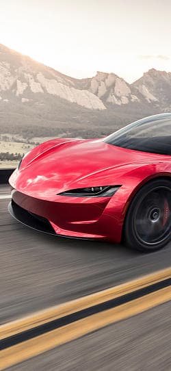 特斯拉 Roadster  高清手机竖屏壁纸