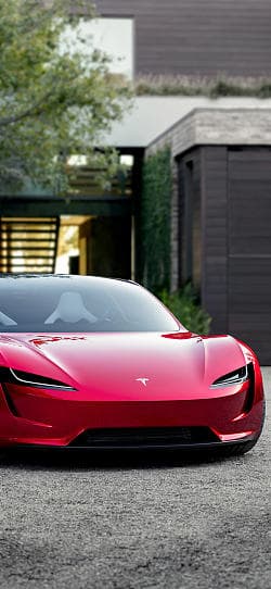 特斯拉 Roadster  高清手机竖屏壁纸