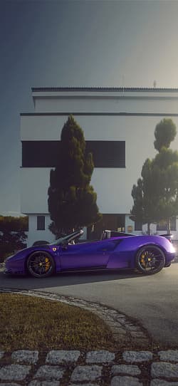 法拉利 F8 Spider N-Largo Novitec 高清手机竖屏壁纸