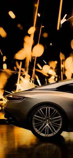 阿斯顿·马丁 DB12 Goldfinger Edition 高清手机竖屏壁纸