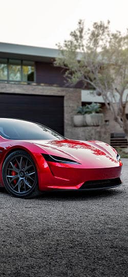 特斯拉 Roadster  高清手机竖屏壁纸
