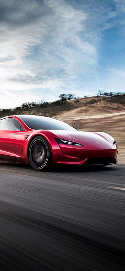 特斯拉 Roadster  高清手机竖屏壁纸