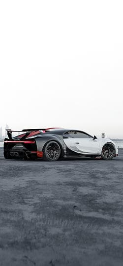 布加迪 Chiron rear 高清手机竖屏壁纸