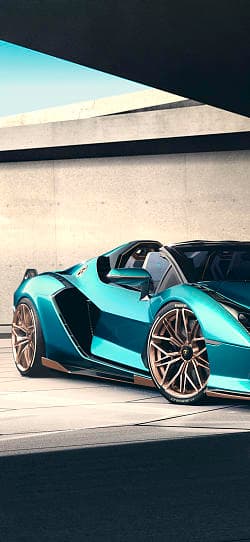 兰博基尼 Sian roadster 高清手机竖屏壁纸